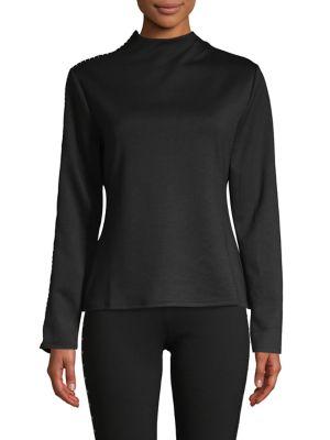 Vince Camuto Studded Long-sleeve Top
