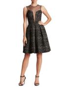 Dress The Population Olivia Floral Lace Fit-&-flare Dress