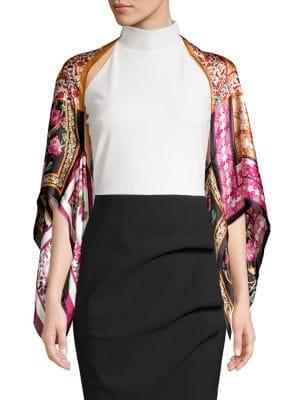 Vince Camuto Mixed-print Open-front Kimono