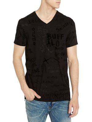 Buffalo David Bitton Kofiti Graffiti Cotton Tee
