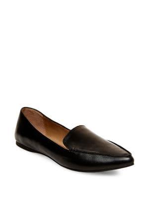 Steve Madden Feather Leather Loafers