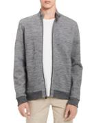 Calvin Klein Space Dye Zip-front Sweatshirt