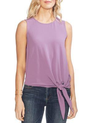 Vince Camuto Ethereal Dawn Textured Tie Blouse