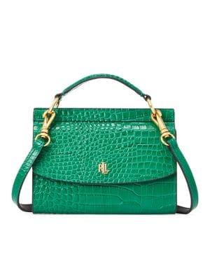 Lauren Ralph Lauren Crocodile-embossed Leather Belt Bag