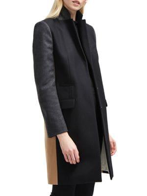 French Connection Platform Colorblock Coat