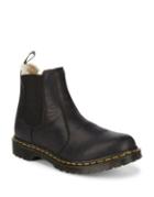 Dr. Martens Leather Faux Fur Lined Chelsea Boots