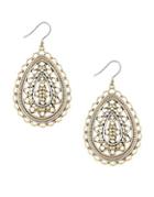 Lucky Brand Lost And Found Openwork Titanium Chandelier Earrings