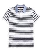 Brooks Brothers Red Fleece Stripe Contrast-collar Cotton Polo