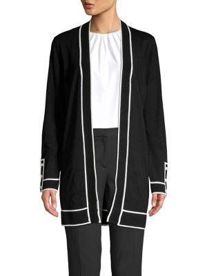 Calvin Klein Contrasting Piped Cardigan