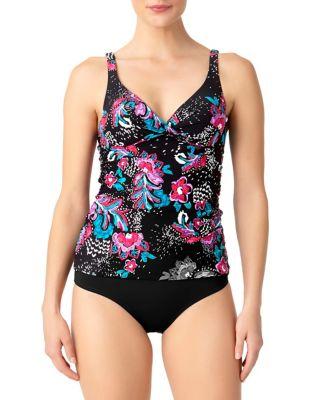 Anne Cole Ruched Tankini Top