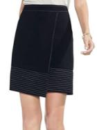 Vince Camuto Trapunto Wrap Mini Skirt