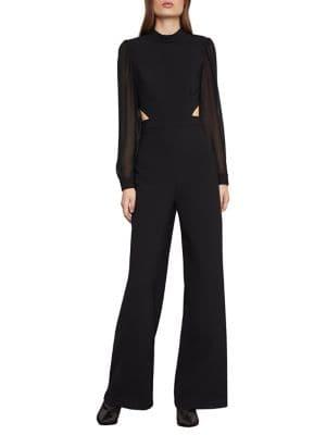 Bcbgmaxazria Mockneck Cut-out Jumpsuit