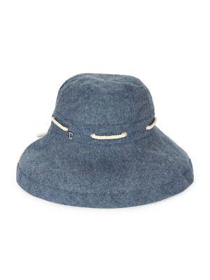 Scala Nautical Denim Sun Hat