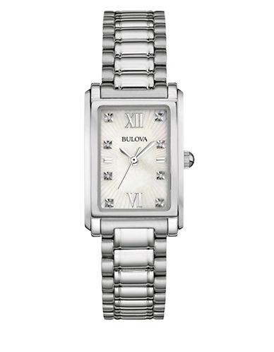Bulova Diamond Stainless Steel Bracelet Watch