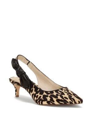 Louise Et Cie Jasilen Bow Calf Hair Slingback Pumps