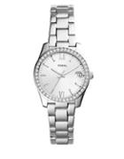 Fossil Scarlette Crystal-accented Stainless Steel Bracelet Watch