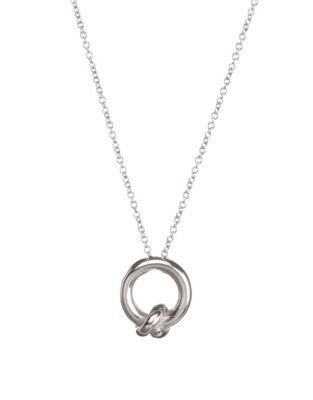 Dogeared Sterling Silver Love Knot Pendant Necklace