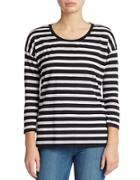 Context Striped Layered-effect Top