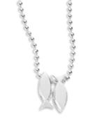Alex Woo Sterling Silver Pisces Icon Necklace