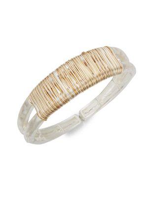 Design Lab Lord & Taylor Two-tone Wrap Stretch Bracelet