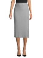 Imnyc Isaac Mizrahi Ribbed High-rise Pencil Skirt