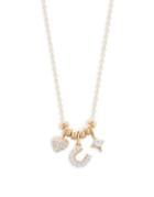 Nadri Crystal And Nano Crystal Fortune Charm Necklace