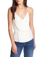 1.state Faux Wrap Top