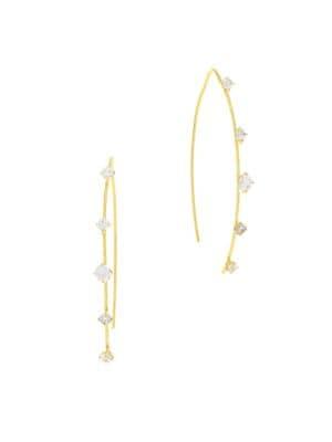 Etienne Aigner Cz Treasures Update Threaded Earrings