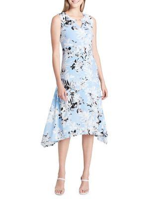 Calvin Klein Printed A-line Dress
