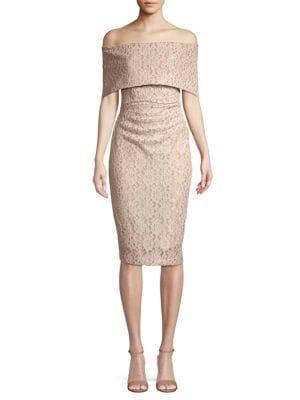 Vince Camuto Off-shoulder Lace Bodycon Dress