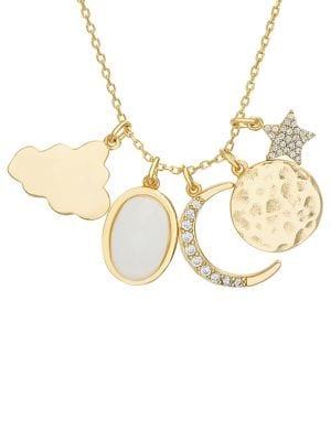 Lord & Taylor Willowbird Crystal Dangle Charm Necklace