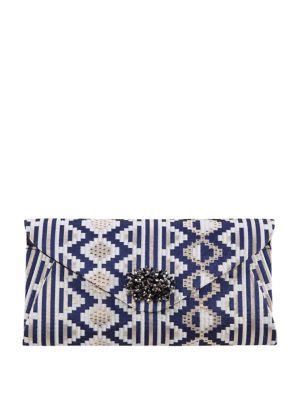 Nina Tribal-print Convertible Clutch