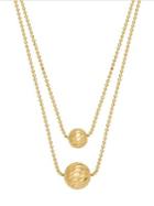 Lord & Taylor 14k Yellow Gold Beaded Layer Necklace