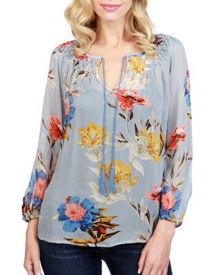 Lucky Brand Floral Print Blouse