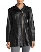 Cole Haan Long Leather Jacket