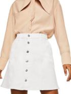 Mango Casual Denim Mini Skirt