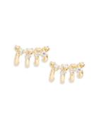 Nadri Cubic Zirconia Cuffed Earrings