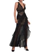 Bcbgmaxazria Tulle Lace Gown