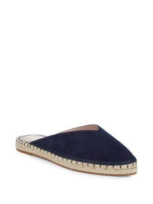 Avec Les Filles Val Closed-toe Suede Espadrille Mules