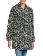 Diane Von Furstenberg Chelsea Button Front Tweed Coat