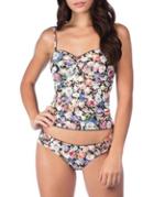 Lucky Brand Floral-print Tankini Top