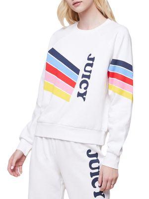 Juicy By Juicy Couture Striped Logo Sweatshirt