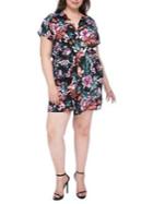 Bobeau Plus Aniyah Twist Front Woven Dress