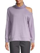 Calvin Klein Performance Turtleneck Cotton Blend Sweatshirt