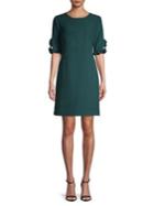Karl Lagerfeld Paris Pine Ruffle-sleeve Sheath Dress