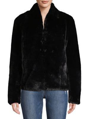 Context Faux Fur Button-front Jacket