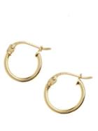 Lord & Taylor 18k Goldplated Small Hoop Earrings