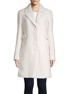 Gallery Wool Notch Collar Boucle Coat