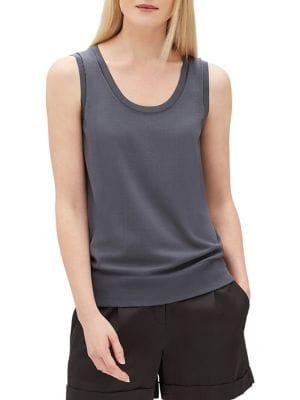 Lafayette 148 New York Matte Crepe Tank Top