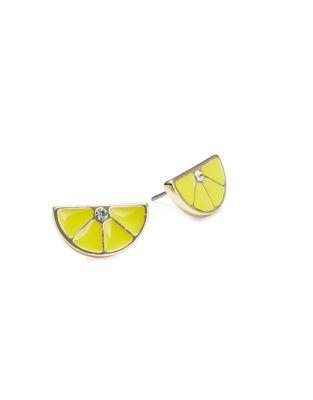 A.b.s. By Allen Schwartz Lemon Slice Stud Earrings